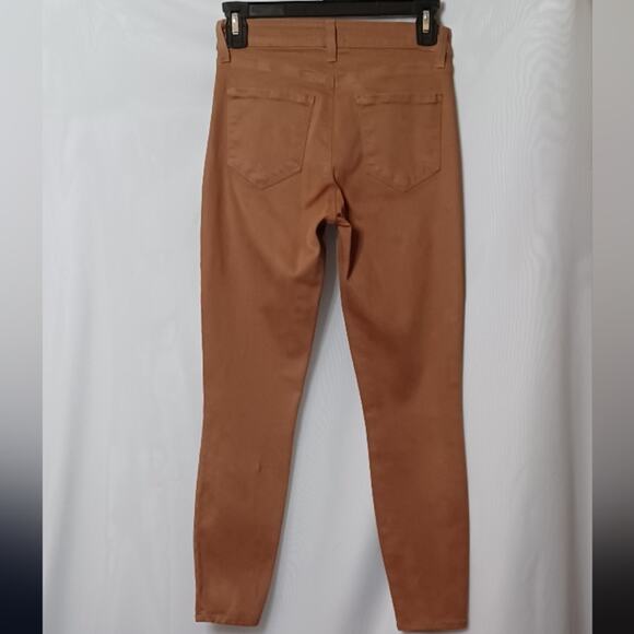 L'AGENCE MARGOT High Rise Skinny Java Coated Jeans. 25 - Picture 8 of 14